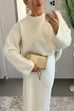 Rosiedress Casual Solid Crewneck Pullover Sweater