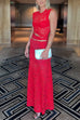 Rosiedress Sleeveless Cut Out Lace Top and Maxi Bodycon Skirt Set