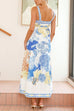 Rosiedress Pocketed Side Slit Printed Maxi Cami Dress