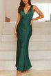 Rosiedress V Neck Sleeveless Maxi Party Dress