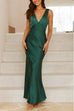 Rosiedress V Neck Sleeveless Maxi Party Dress
