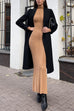 Rosiedress Mockneck Long Sleeves Bodycon Knit Maxi Dress