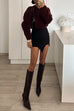 Rosiedress Casual Solid Crewneck Pullover Sweater