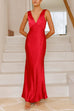 Rosiedress V Neck Sleeveless Maxi Party Dress