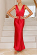 Rosiedress V Neck Sleeveless Maxi Party Dress