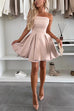 Rosiedress Strapless Tube Pocketed Bubble Mini Dress