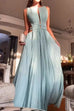 Rosiedress Sleeveless Cut Out Open Back Pleated Maxi Dress