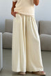 Rosiedress Elastic Waist Pocketed Wide Leg Cotton Linen Pants