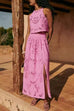 Rosiedress Lace Hollow Out Slit A-line Maxi Skirt