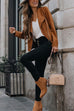 Rosiedress Zip Up Pocketed Faux Suede Moto Jacket(in 7 Colors)