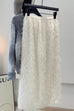 Rosiedress Elastic Waist Fringed Maxi Skirt