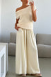Rosiedress Elastic Waist Pocketed Wide Leg Cotton Linen Pants