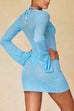Rosiedress V Neck Cut Out Crochet Lace Cover Up Mini Dress