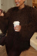 Rosiedress Open Front Winter Faux Fur Teddy Coat