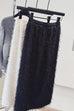 Rosiedress Elastic Waist Fringed Maxi Skirt