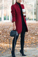 Rosiedress Ellen Stand Collar Open Front Pockets Coat