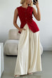 Rosiedress Single Breasted Pocketed Solid Vest