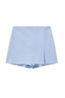 Rosiedress Zipper High Waist Slit Front Skort