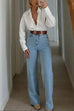 Rosiedress Distressed Wide Leg Boyfriend Denim Pants