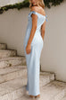 Rosiedress Bow Knot Off Shoulder Maxi Party Dress