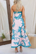 Rosiedress Strapless Tube Unique Print Swing Maxi Dress