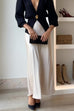 Rosiedress Elegant High Waist Satin Midi Skirt