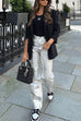 Rosiedress Glam Straight Leg Faux Leather Pants