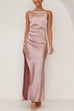 Rosiedress Backless Side Slit Maxi Cami Dress