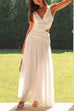 Rosiedress V Neck Sleeveless Cut Out Swing Maxi Dress