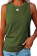 Rosiedress Solid Crewneck Sleeveless Casual Top