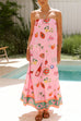 Rosiedress Strapless Tube Dolce Vita Holiday Print Maxi Dress