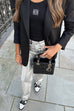 Rosiedress Glam Straight Leg Faux Leather Pants