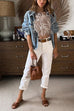 Rosiedress Strapless Faux Feather Crop Top