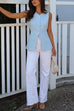 Rosiedress Single Breasted Pocketed Solid Vest