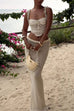 Rosiedress Side Slit Knit Bodycon Maxi Skirt