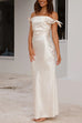 Rosiedress Bow Knot Off Shoulder Maxi Party Dress