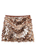 Rosiedress Elastic Waist Sequin Paillette Mini Skirt