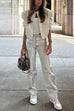 Rosiedress Glam Straight Leg Faux Leather Pants