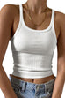 Rosiedress Stretchy Ribbed Knit Crop Cami Top