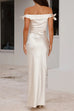 Rosiedress Bow Knot Off Shoulder Maxi Party Dress