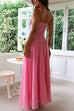 Rosiedress V Neck Sleeveless Cut Out Swing Maxi Dress