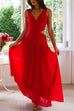 Rosiedress V Neck Sleeveless Cut Out Swing Maxi Dress