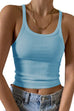 Rosiedress Stretchy Ribbed Knit Crop Cami Top
