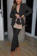 Rosiedress One Button Pocketed Blazer and Straight Leg Pants Power Suit Set