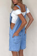 Rosiedress Button Up Pocketed Denim Romper