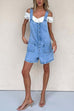 Rosiedress Button Up Pocketed Denim Romper
