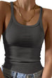 Rosiedress Stretchy Ribbed Knit Crop Cami Top