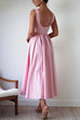 Rosiedress Sleeveless Open Back Swing Midi Dress