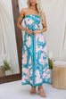 Rosiedress Strapless Tube Unique Print Swing Maxi Dress