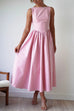 Rosiedress Sleeveless Open Back Swing Midi Dress
